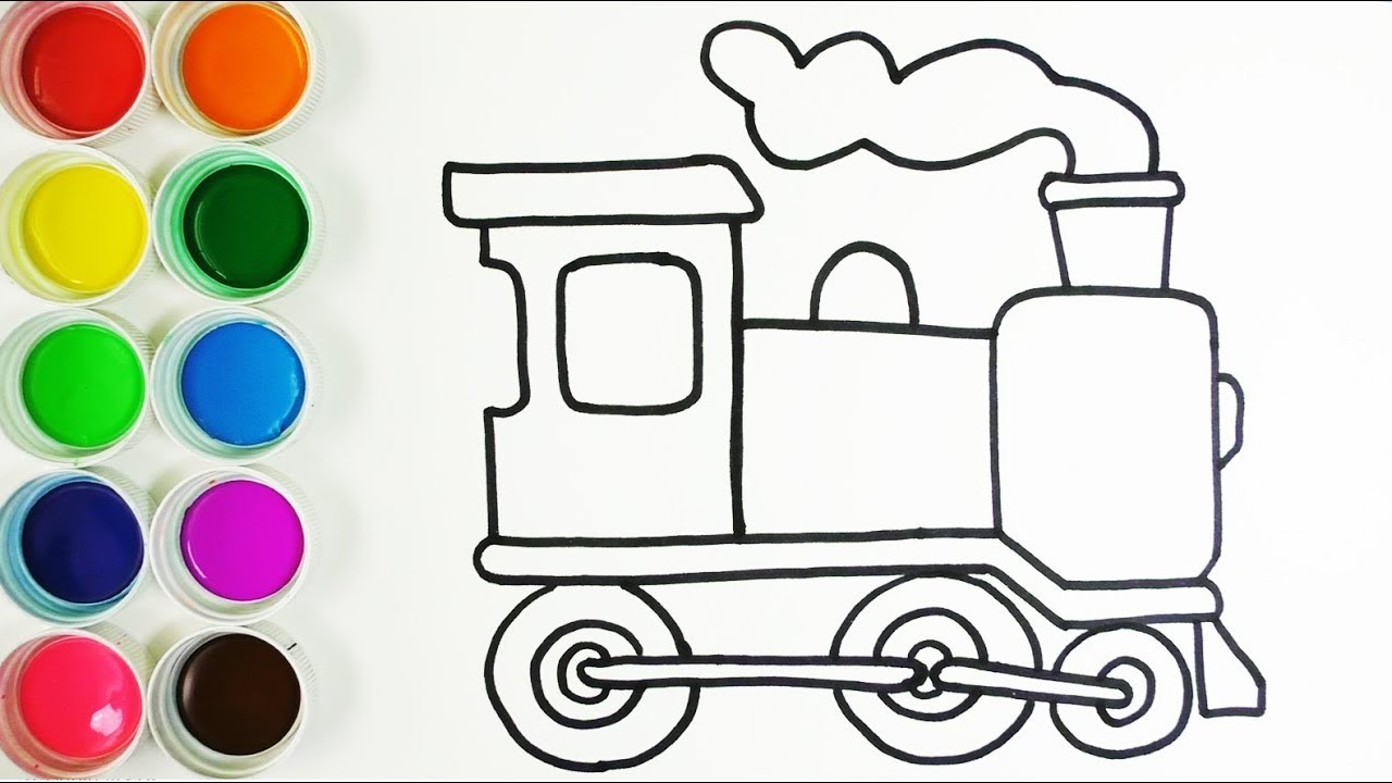 Dibujos De Trenes Para Niños Para Colorear - Varios Niños