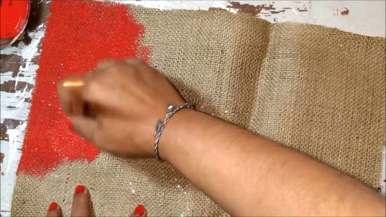 Como hacer bolsitas navideñas de arpillera manualidad paso a paso-DIY NAVIDAD