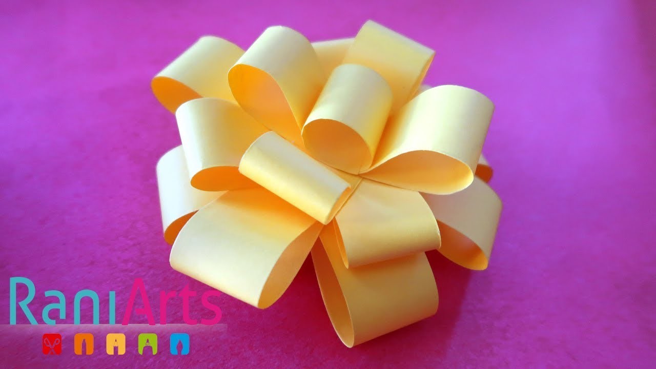 Cómo hacer Moños de papel PASO A PASO Fáciles - How to: Paper Gift Bows.
