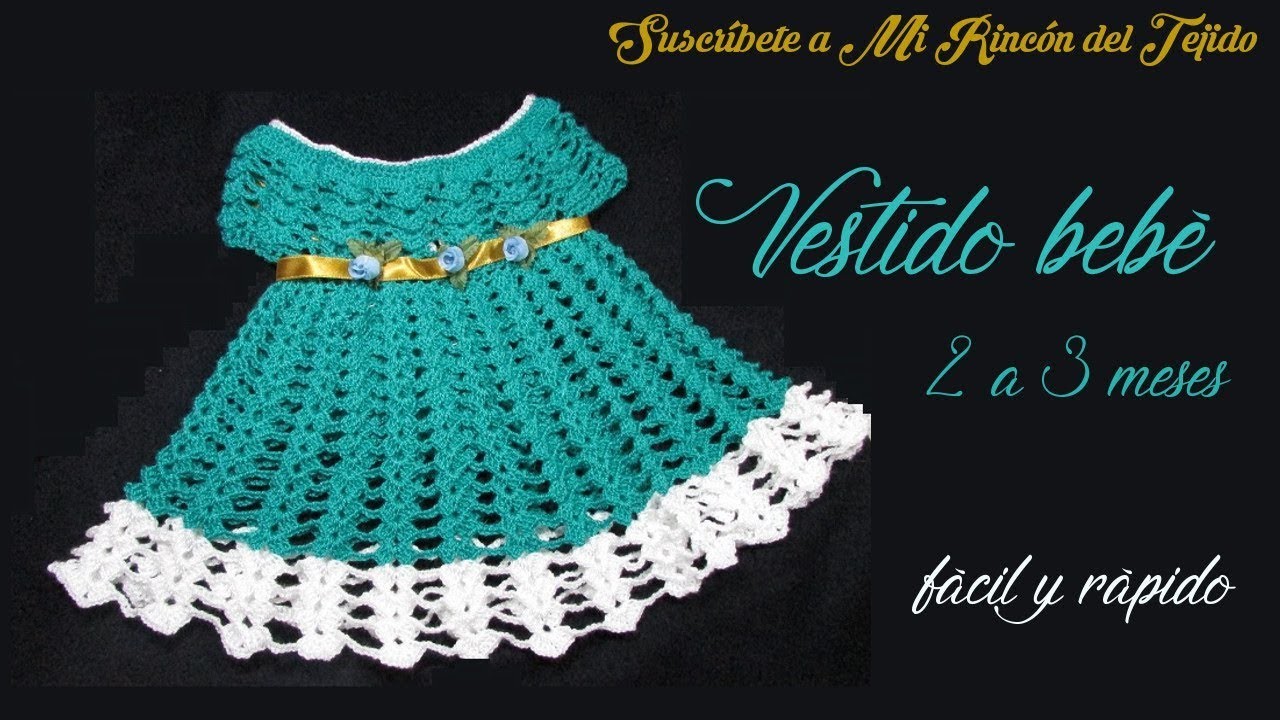 Vestido Bebe Tejido A Crochet Facil Clearance Deals, Save 49% |  