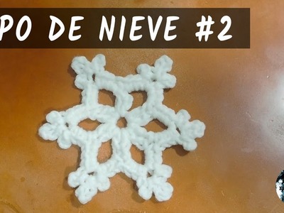 Copo de nieve #2 - Adorno de Navidad - Crochet