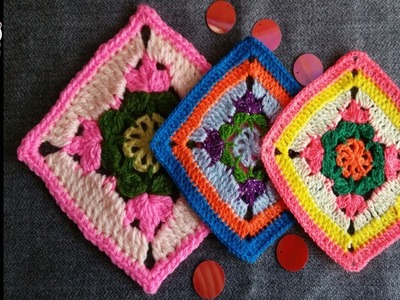 CUADRO No 3 en crochet PASO A PASO