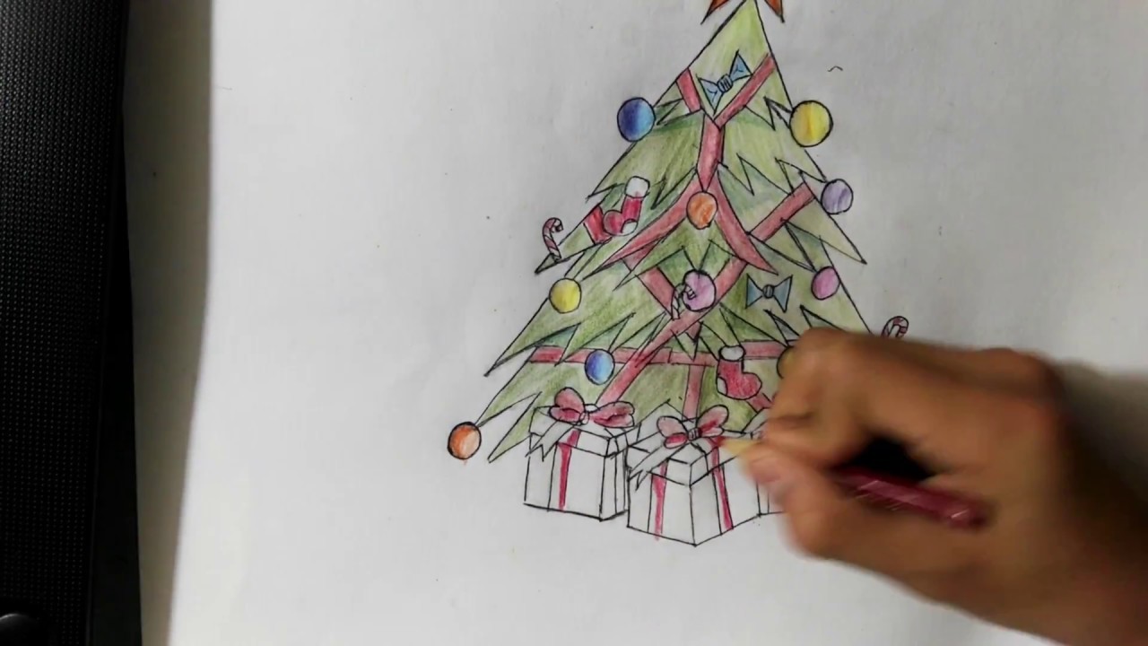 Dibujo de árbol de Navidad