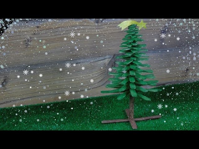 DIY árbol de navidad con palitos de helado