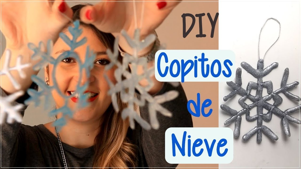 DIY : Copos de nieve con silicona Caliente