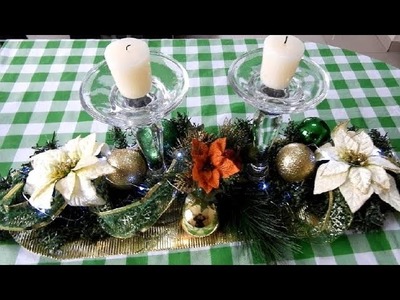 Florero Y Centro De Mesa NavideÑO - Manualidades Para Decorar Nuestra Mesa Esta Navidad