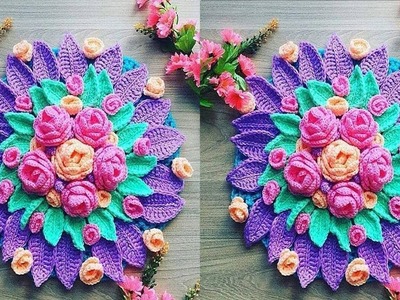 FLORES  TEJIDAS A CROCHET HERMOSOS MODELOS