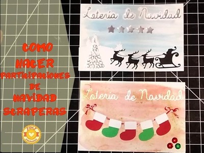 Hacer Participaciones de Lotería de Navidad Scraperas y Caseras. (A mano)
