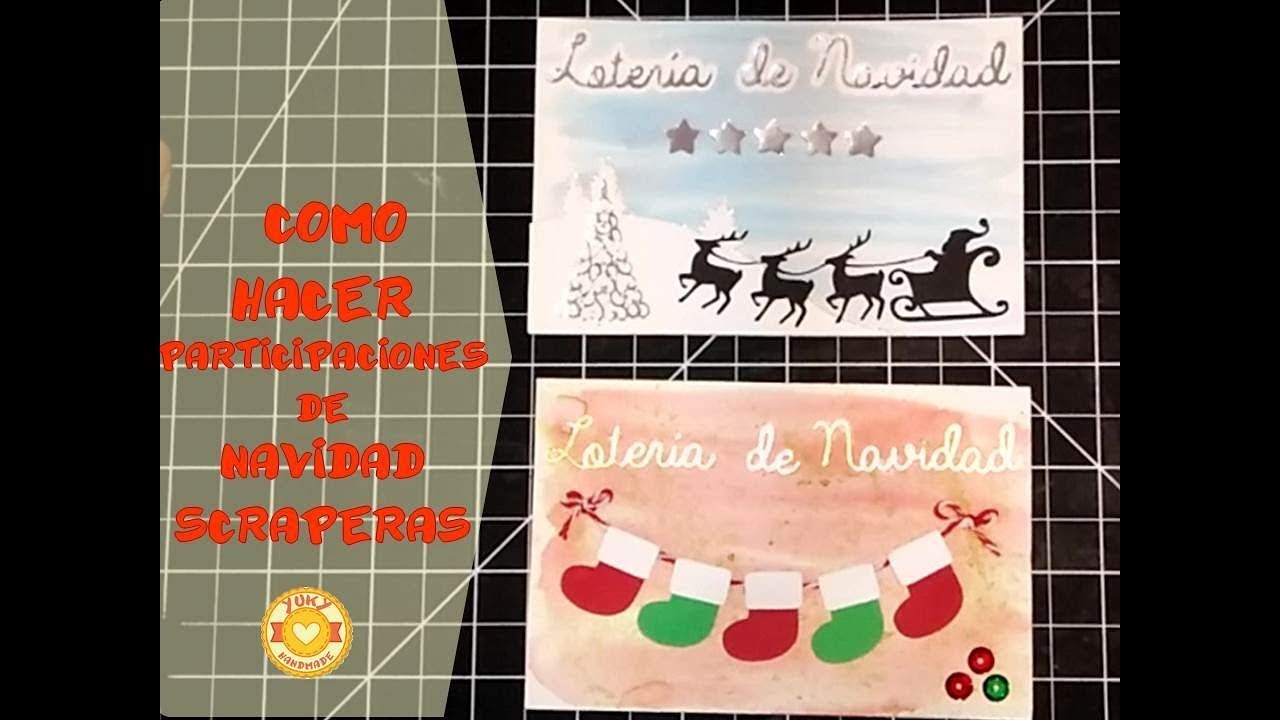 Hacer Participaciones de Lotería de Navidad Scraperas y Caseras. (A mano)