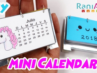 Haz un Mini Calendario 2018! Fácil  - DIY Mini Calendar!