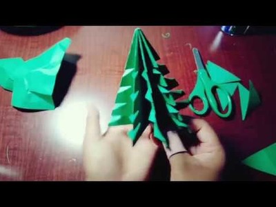 Manualidades de Navidad 2017 | Arbolito de papel.