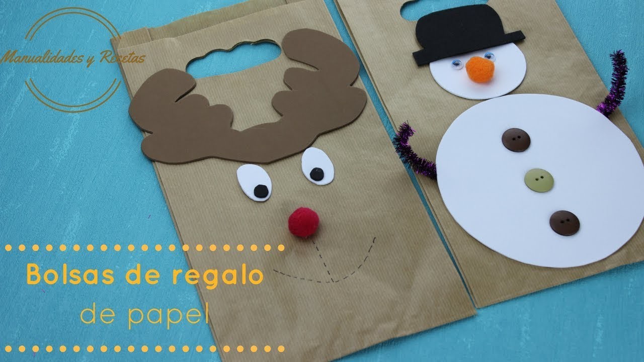 Manualidades de Navidad: ¿Cómo hacer una bolsa de regalo?. MANUALIDADES Y RECETAS