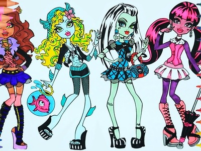 Monster High de pintar | Cómo dibujar y colorear | Dibujos para colorear | Dibujos para pintar
