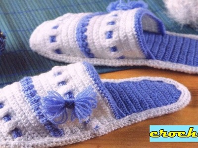 PANTUFLAS _  TEJIDOS A CROCHET