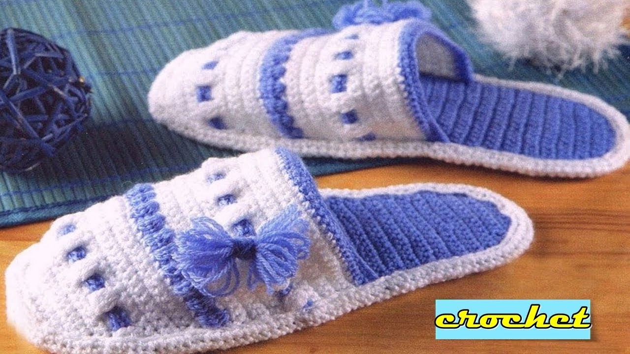 PANTUFLAS _  TEJIDOS A CROCHET