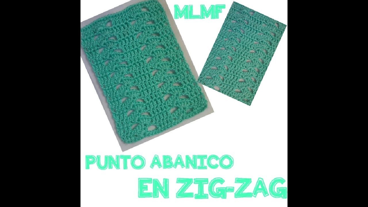 PUNTO ABANICO EN ZIG ZAG - Manualidades La Manita Felíz