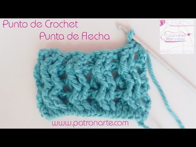 Punto de Crochet Punta de Flecha