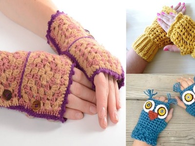 REALIZA MITONES A CROCHET FÁCIL