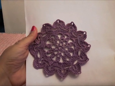 TAPETE LILA A CROCHET PARTE 1