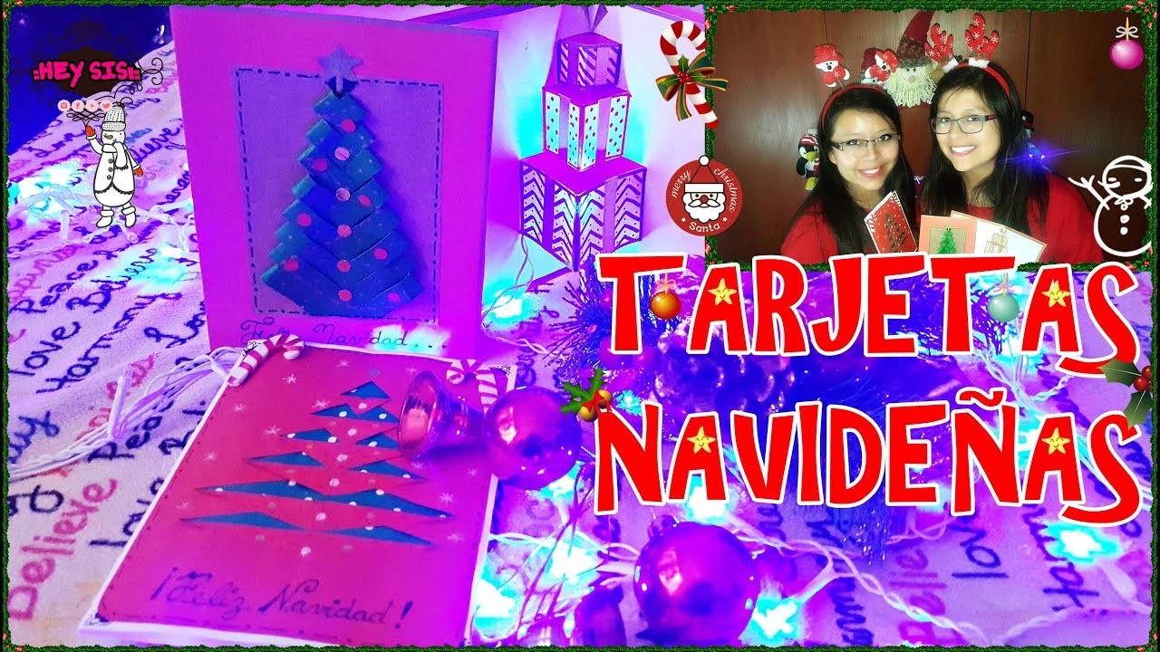 TARJETAS DE NAVIDAD-3 ideas fáciles