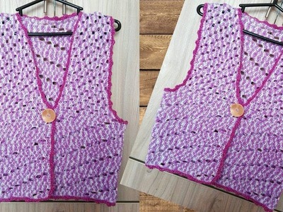 TEJE CHALECO - TEJIDOS A CROCHET