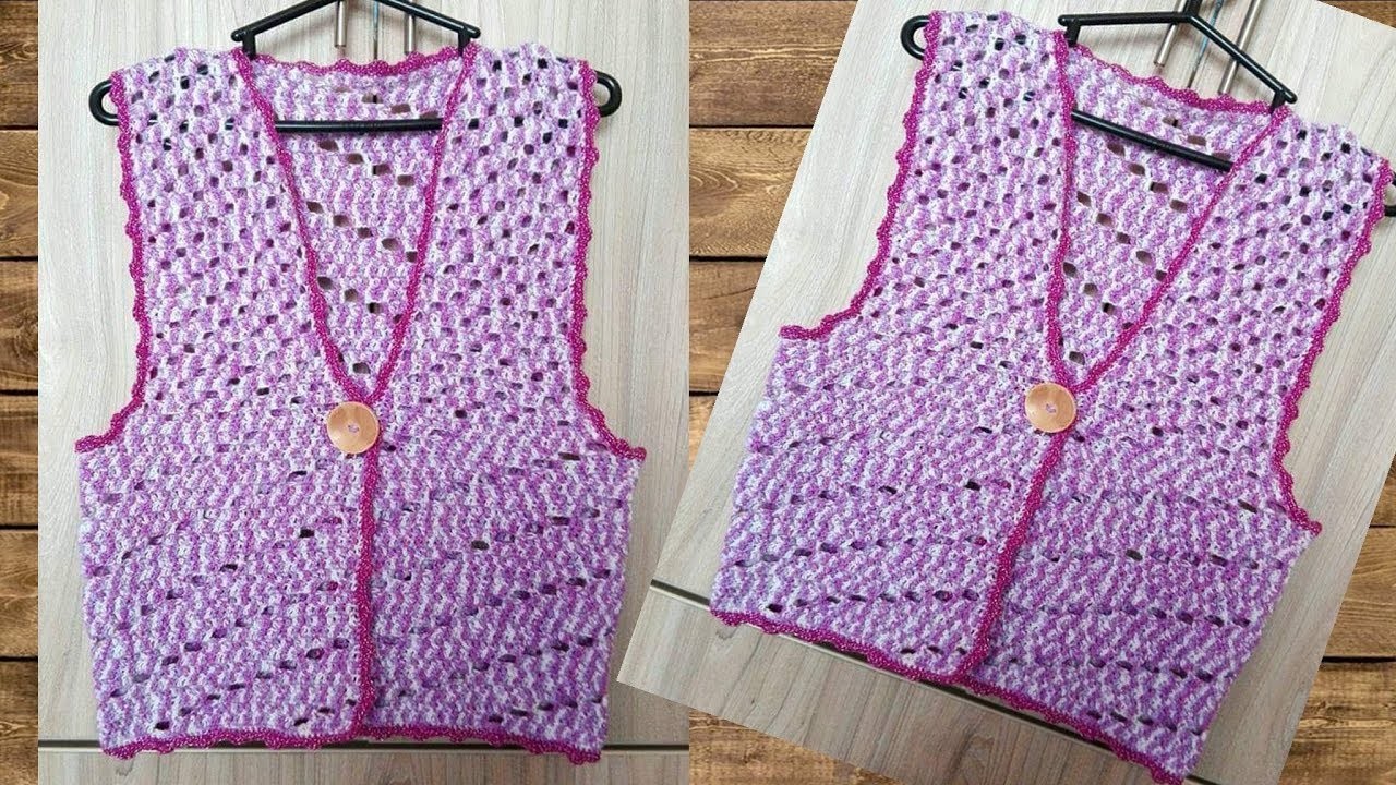 TEJE CHALECO - TEJIDOS A CROCHET
