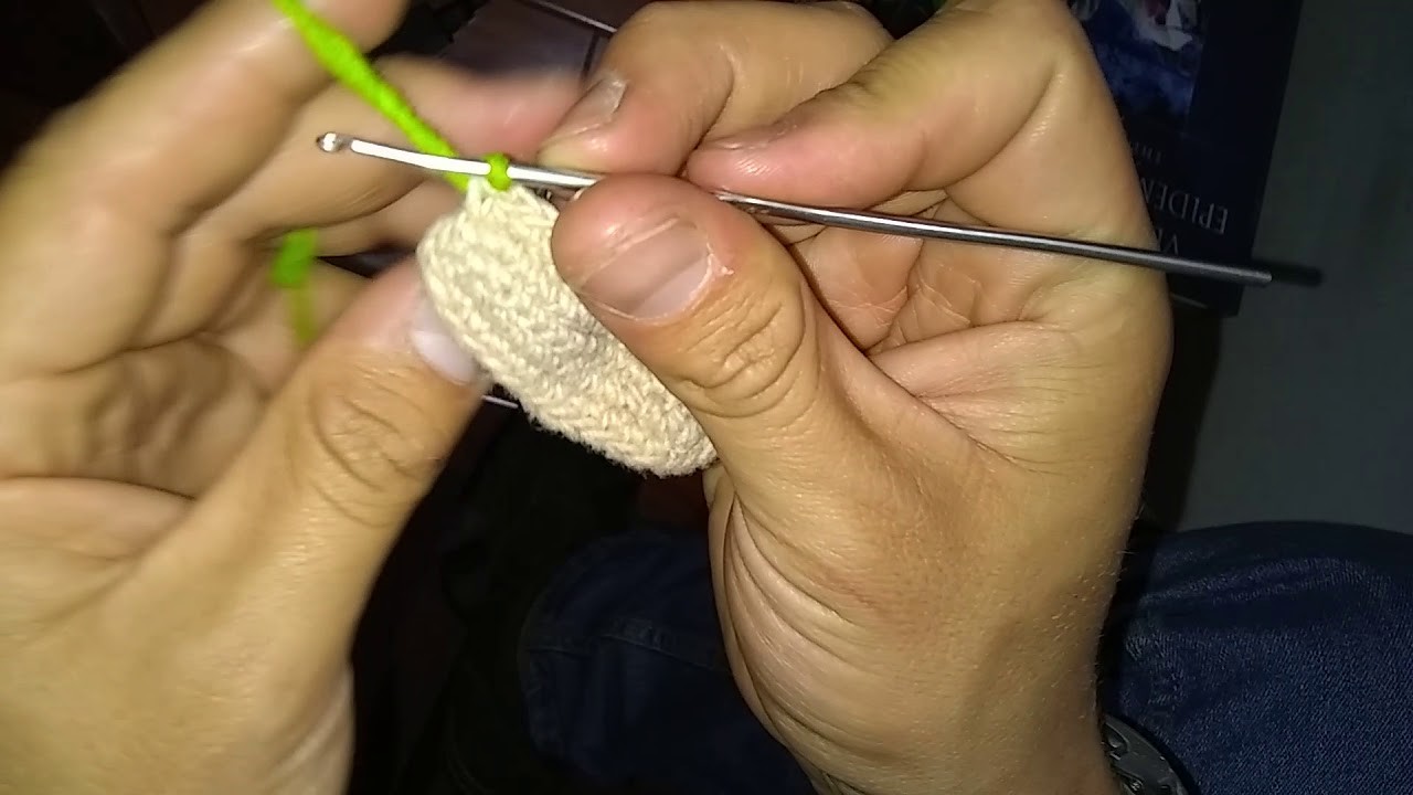 Tejido crochet base rectangular de forro de celular