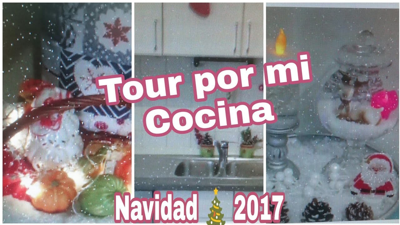 TOUR POR MI COCINA ???? , IDEAS COMO DECORAR LA COCINA PARA NAVIDAD 2017. Alegrias Cubitavlogs