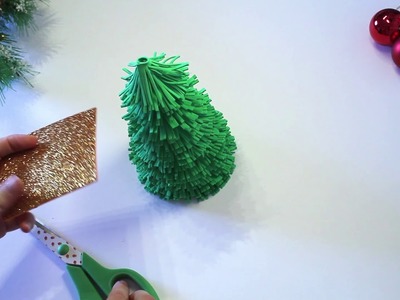 Tutorial árbol de navidad con goma eva - manualidades con niños