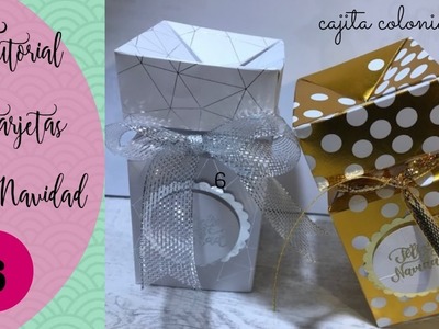 Tutorial Cajitas para Navidad | Caja colonia  Christmas box