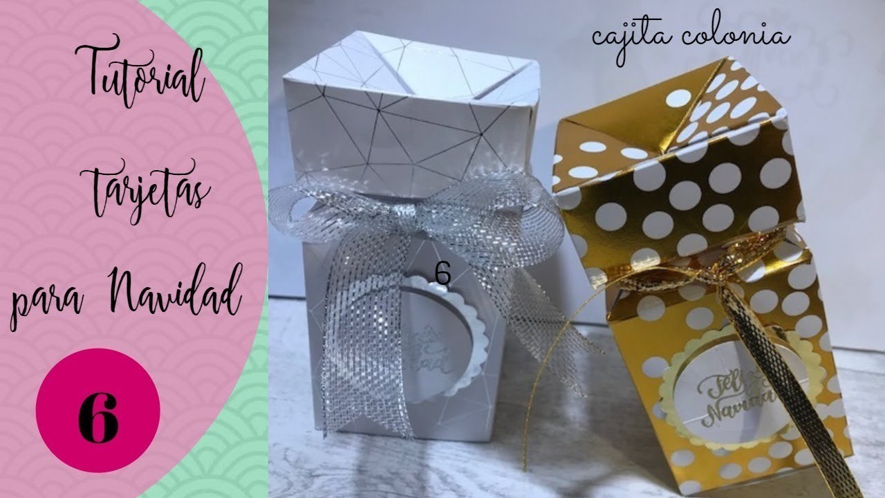 Tutorial Cajitas para Navidad | Caja colonia  Christmas box