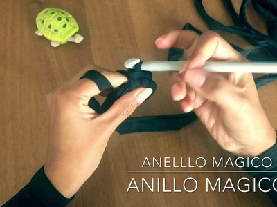 Uncinetto: Anello Magico con 6 maglie basse - Crochet: Anillo Magico con 6 puntos bajos