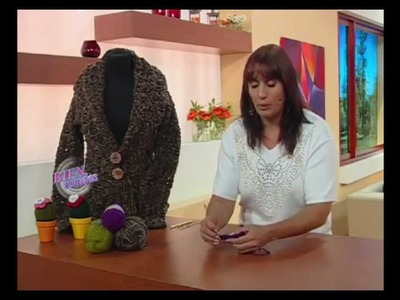 Andrea Gonzalez - Bienvenidas TV - Sacón Calado en Crochet | DIY Ganchillo