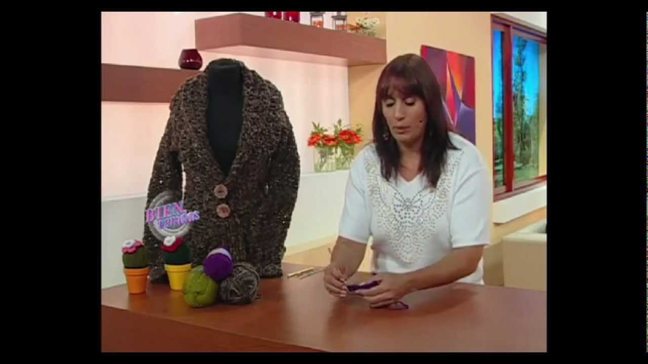 Andrea Gonzalez - Bienvenidas TV - Sacón Calado en Crochet | DIY Ganchillo