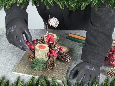 Centro de mesa navideño DIY