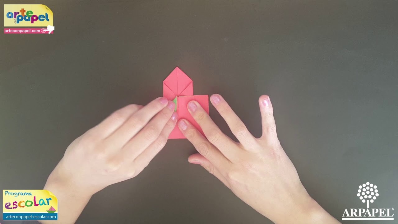 Cohete de Origami. Origami Rocket Papercraft