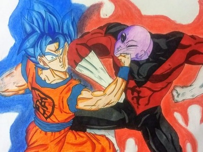Como dibujar a Goku vs Jiren|How to Draw Goku vs jiren|Dragon ball super
