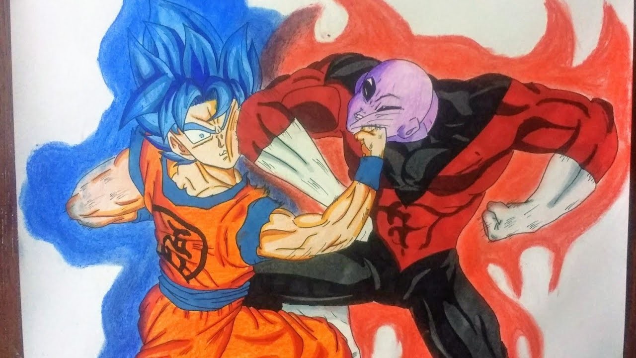 Como dibujar a Goku vs Jiren|How to Draw Goku vs jiren|Dragon ball super