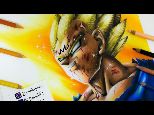 Cómo dibujar a Majin Vegeta (Muerte) Saga Buu | Dragon Ball Z | How to draw Majin Vegeta | Draw Up!