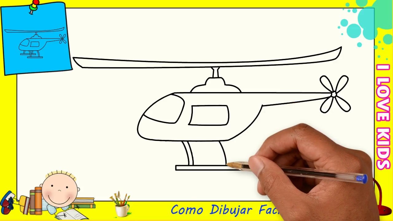 Como dibujar un avion FACIL paso a paso para niños y principiantes 7