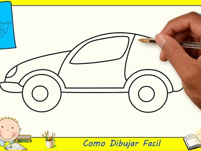 Como dibujar un coche FACIL paso a paso para niños y principiantes 7