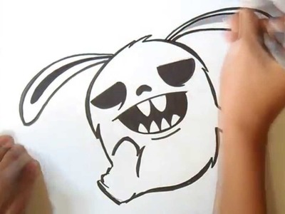 Cómo dibujar un conejo Graffiti