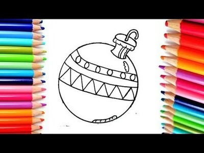 Cómo Dibujar Una Esfera De Navidad - Drawing a Christmas Sphere