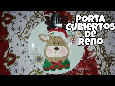 Como hacer un portacubiertos navideño