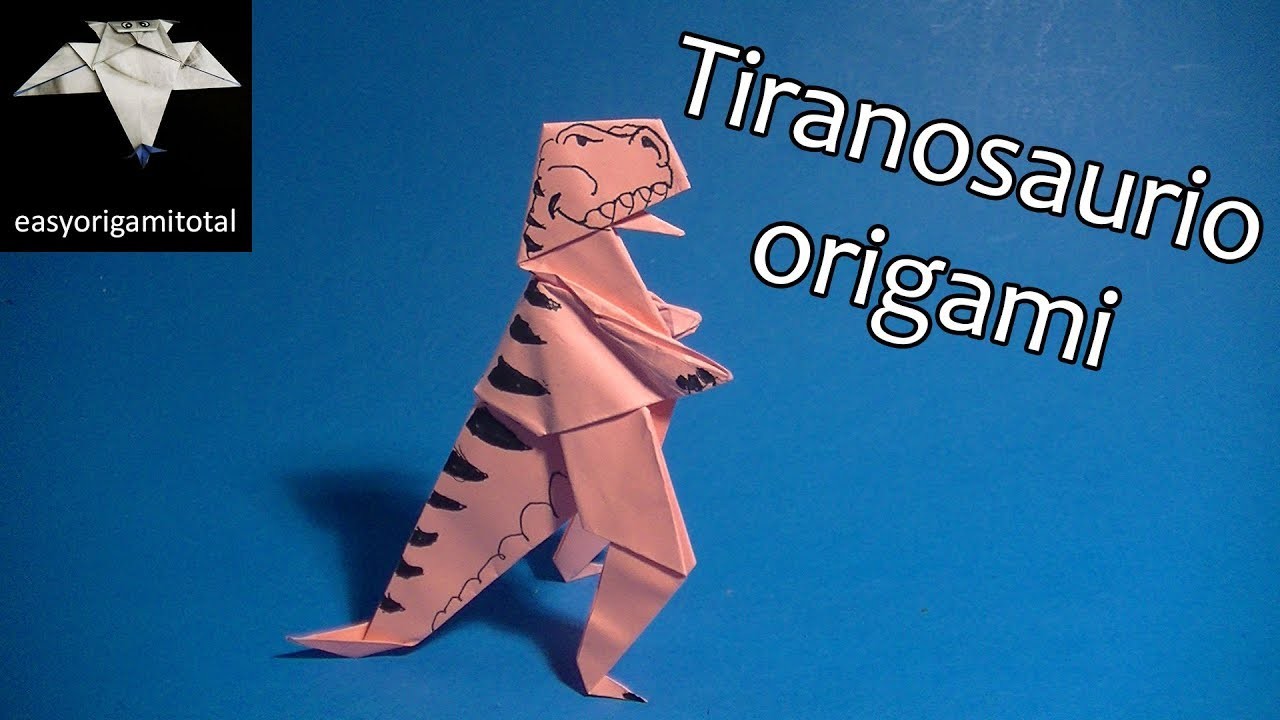 Como hacer un tiranosaurio origami tutoriales origami en español