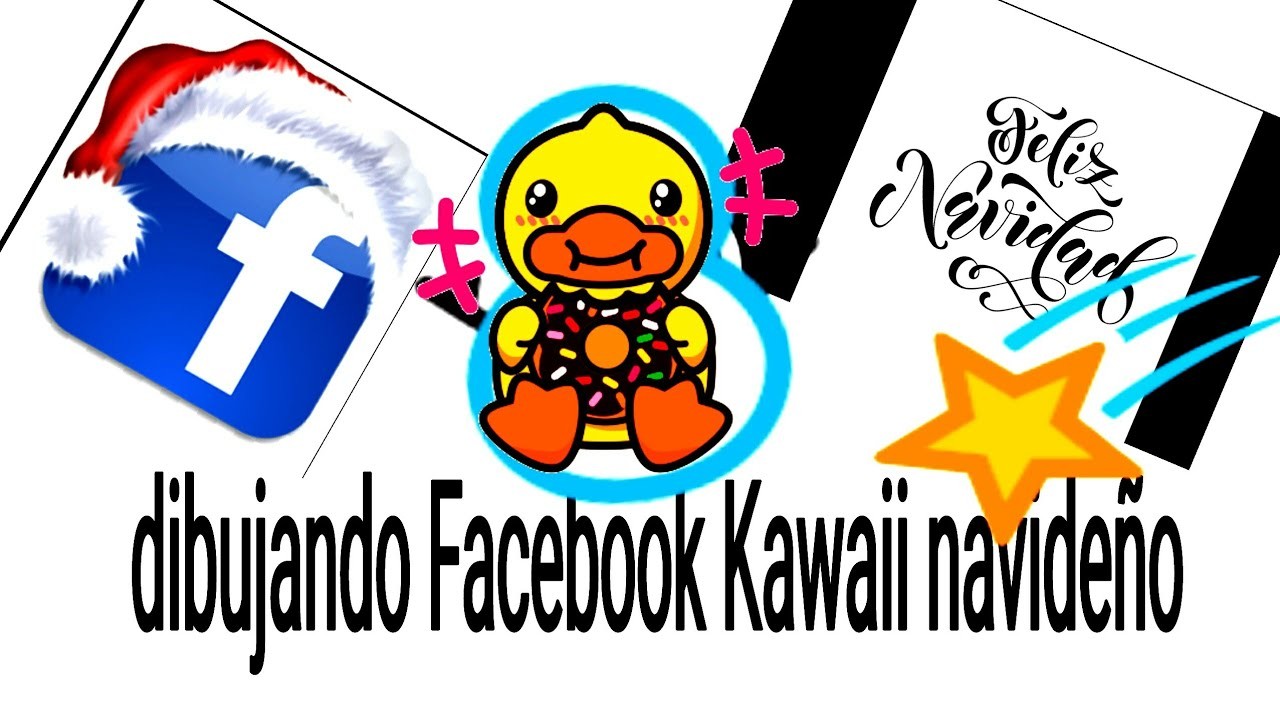 Dibujando Facebook Kawaii navideño (Dibujando Kawaii 3#)