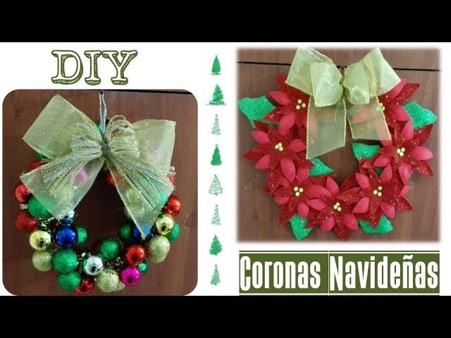 DIY 2 Coronas de Navidad super fáciles -  Lirxa