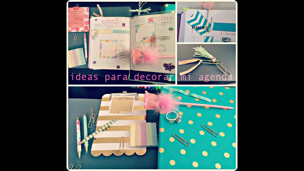 Ideas para decorar  mi agenda. planner decorations ideas