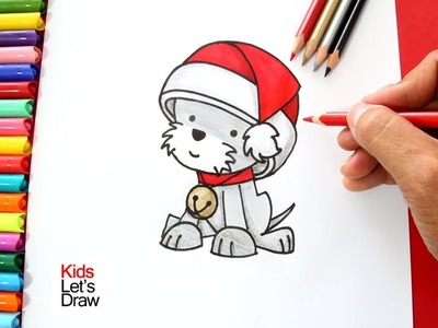 Perrito de la Navidad! Cómo dibujar un Perro Navideño fácil | How to draw a Christmas Dog