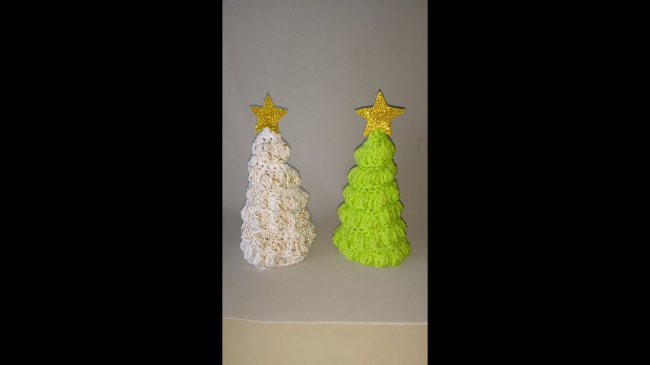 Pino de Navidad Decorativo tejido al crochet  SENCILLO- Paso a Paso